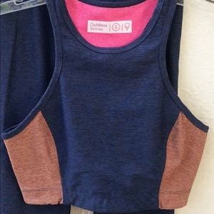 Outdoor Voices colorblock Athena top S